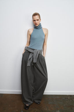 HIGH NECK SLEEVELESS TOP - Zara фото 3