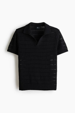 Polo en punto calado Relaxed Fit - H&m фото 2