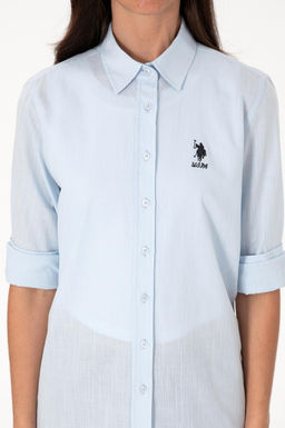 Kad_n A__k Mavi Uzun Kollu Basic G_mlek Sepette S_rpriz _ndirim - U.s. polo assn фото 6
