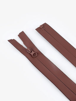 Цена за 10 шт. Молния «Спираль», №7, разъёмная, водонепроницаемая, замок автомат, 50 см, коричневая