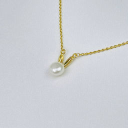 Комплект из Жемчуга (подвеска,пусеты) 42 см +