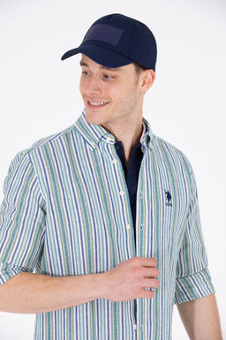 U. S. Polo Assn / Мужская зеленая рубашка с длинным рукавом - U.s. polo assn фото 3