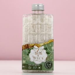 Соль для ванны «Верь в чудеса», 360 г, аромат миндаля, Чистое счастье