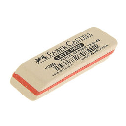 Цена за 40 шт. Ластик Faber-Castell каучук 7008 50х19х8, для графитных карандашей, белый