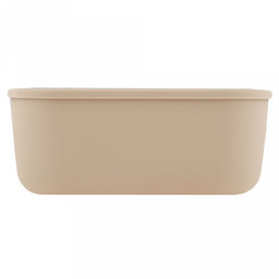 Контейнер для продуктов пластмассовый Нео 1,6л, 23x14,5x9см, прямоугольный, герметичный, с крышкой, латте, клапан для выпуска пара, подходит для СВЧ (Россия) - Домашняя мода фото 3