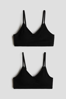 Pack de 2 crop tops con relleno