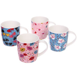 Цена за 2 шт. Кружка керамическая 350мл "Любовь"