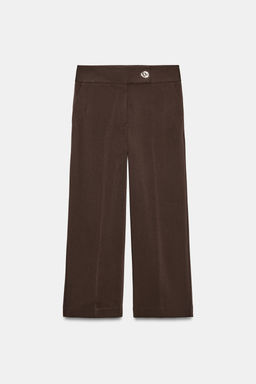HIGH-WAIST STRAIGHT-LEG TROUSERS - Zara фото 14
