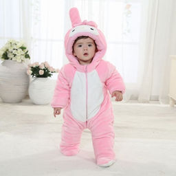 Плюшевый комбинезон Зайка (теплый)