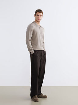 Polo Yaka Erkek Triko Kazak