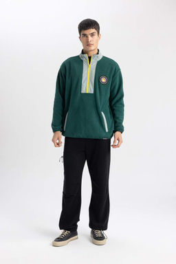 Широкие спортивные штаны оверсайз Discovery Channel с грузовым карманом - Defacto фото 3