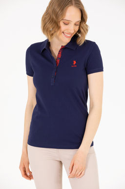 Женская темно-синяя футболка Basic - U.s. polo assn фото 18