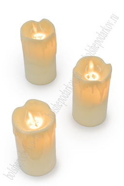 Набор свечей светодиодных на батарейках 9 см (12 шт) SF-7552, №2