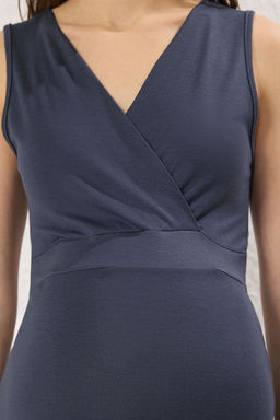 Murdum Pike Y?rtmacl? Kruvaze Kapamal? Maxi Esnek Orme Elbise TWOSS25EL00458 - Trendyolmilla фото 9