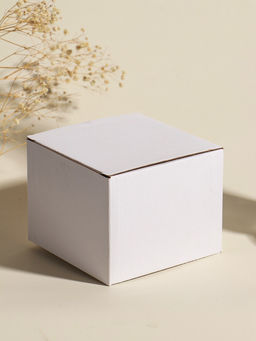 Свеча интерьерная в стакане "Нежно-голубой пион" 11х11х8 см