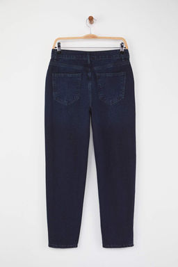 Gece Mavisi Yuksek Bel Yeni Mom Jeans TWOAW26JE00054 - Trendyolmilla фото 8