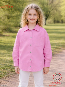 Рубашка для девочки из хлопка - Bruno фото 3