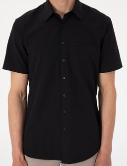 Siyah Basic Regular Fit K_sa Kollu Cepli G_mlek - Pierre cardin фото 6