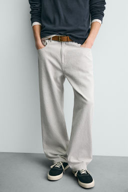 PANTAL?N STRAIGHT FIT JACQUARD / Gris - Zara фото 5