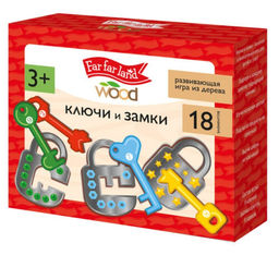 Игра развивающая деревянная "Ключи и замки" Far far land Wood