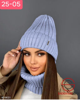 Зимний набор шапка и снуд из теплого флиса - Bruno фото 7