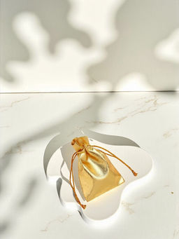 Набор мешочков подарочных 100 шт. «Лакшери» 6.5×5 см (±1 см), цвет золотой