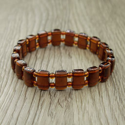 Гранат прозрачный (Индия), браслет длиной 17см - Agat77 фото 2