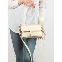Сумка женская искусственная кожа YDR-2531, 1отд+карм/пер, плечевой ремень, молочный SALE 253918 - Adelia фото 5