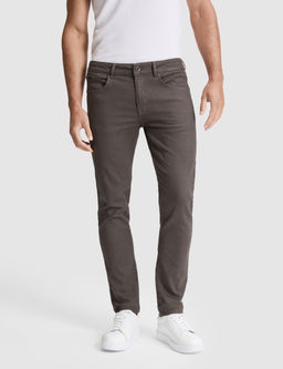 Kahverengi Slim Fit Jean Pantolon