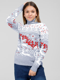 Свитер для девочек - Синий мир фото 10