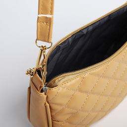 Сумка багет на молнии, цвет бежевый - Simaland фото 6