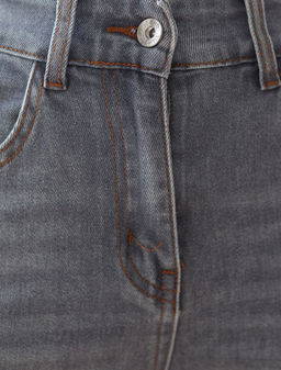 Джинсы mom-fit из эластичного облегченного денима - Vilatte фото 6