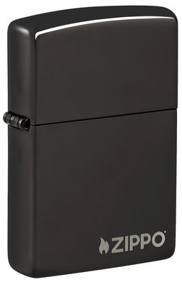 Зажигалка ZIPPO Логотип с глянцевым черным покрытием | Logo High Polish Blac 24756ZL