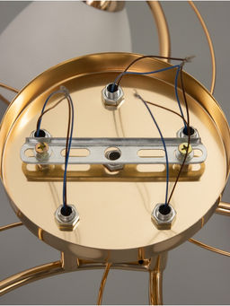 Люстра потолочная BayerLux «Андер», 5хЕ27, 40 Вт, золото, 44×44×24 см