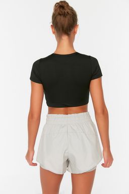 Gri Parasut Kumas 2 Katmanl? Ici Sortlu Orme Spor Sort TWOAW21SR0012