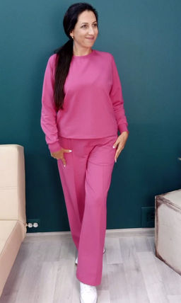 Комплект(костюм) с брюками палаццо Футер 2-х нитка - Relay фото 121