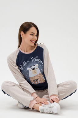 Костюм женский из футера Гамми индиго - Амадэль фото 24