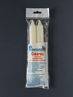 Цена за 5 шт. Набор: свечи хозяйственные 50 г, 2 шт., 17 см, 7-8 ч
