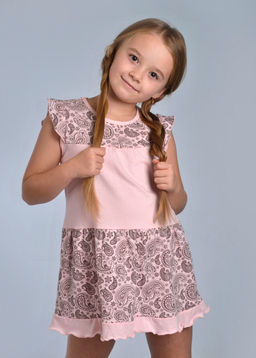 Платье детское КОКЕТКА (персик №20)
