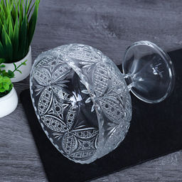 Ваза для сервировки 600 мл на ножке / W509/1 /уп 16/ Бабочка - ГалеонТрейд фото 6