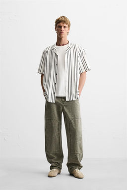 STRIPED FLOWING SHIRT