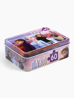 Пазл в металлической коробке Холодное сердце, 60 деталей