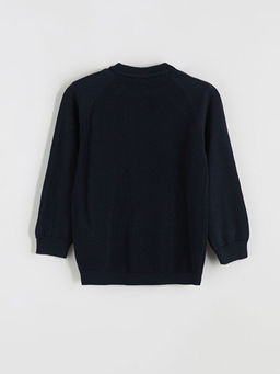 Bisiklet Yaka Uzun Kollu Erkek ?ocuk Triko Kazak