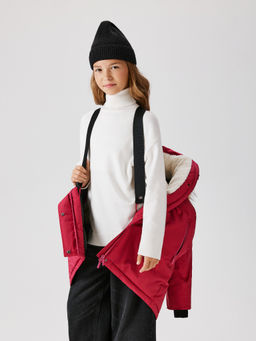 ACOOLA / Пальто детское для девочек Ida фуксия  фото 3