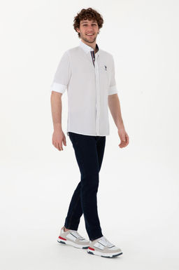 Erkek Beyaz Uzun Kollu G_mlek Sepette S_rpriz _ndirim - U.s. polo assn фото 4