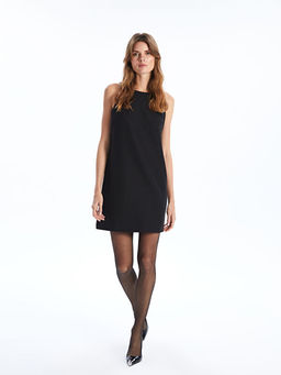 Bisiklet Yaka Kad?n Mini Elbise