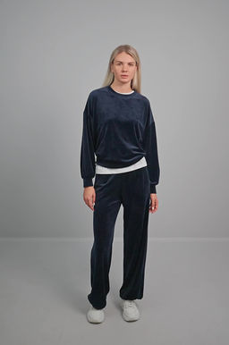 Женский велюровый костюм оверсайз Happyfox