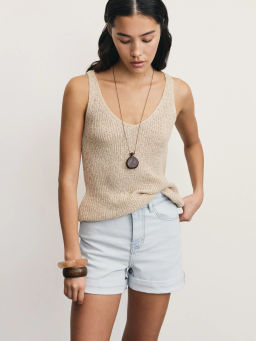 Джинсовые шорты mom fit / Zarina