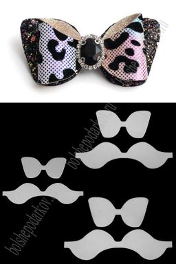 Набор пластиковых шаблонов 1 мм Бант Воротничок