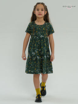 Платье Тия горчичные ветки - Sovalina фото 15